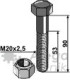 Bult med låsmutter M20-10.9 Perfect