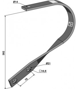 Tine 40x8 - right