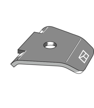 Scraper plate for rubber packer rollers