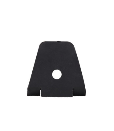 Scraper plate for rubber packer rollers