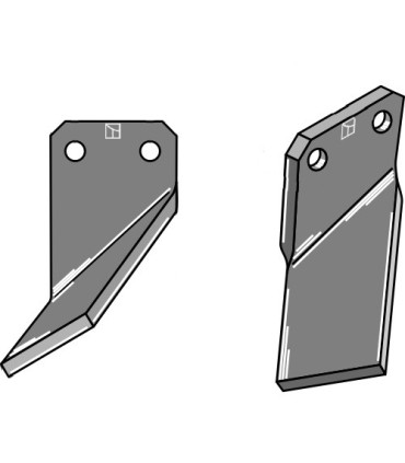 Rotary tine, left model