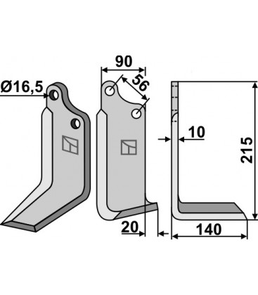 Blade, right model
