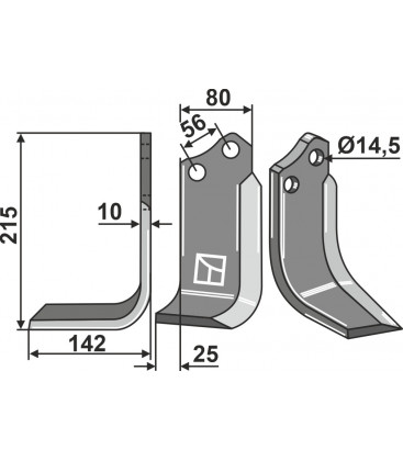 Blade, left model