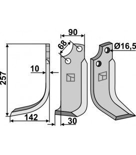 Blade, left model