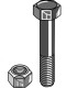 Bolt with self-locking nut - M20 x 2,5