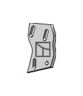 Bracket for trash board - right