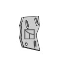 Bracket for trash board - left