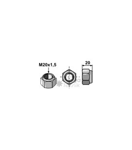 Låsmutter M20x1,5-10,9 Maschio