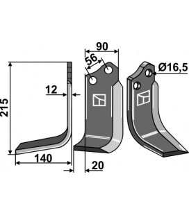 Blade, left model