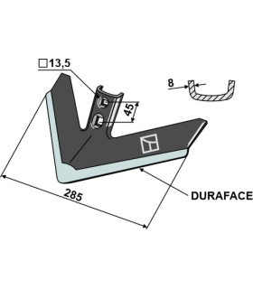 Sweep 285mm - DURAFACE