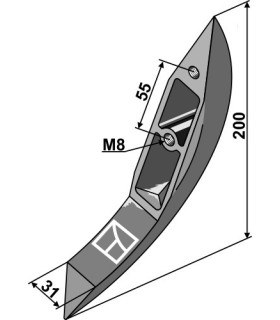 Trailing shoe distributor for slurry