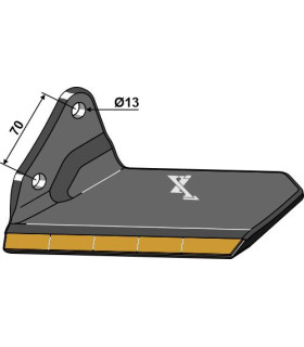 Replacement wing - Hard metal - left