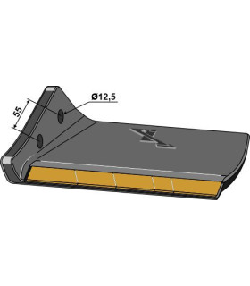 Replacement wing - Hard metal - left