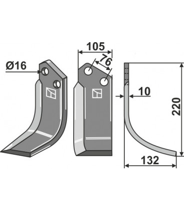 Blade, right model