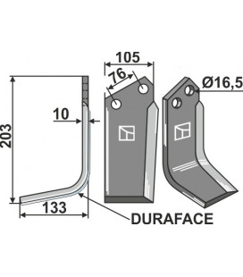 Blade DURAFACE, left model
