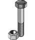 Hexagon bolt M14x1,5x50 with self-locking nut