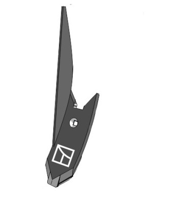 Lateral cultivator point - left
