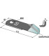 Straw chopper flail blade right  - DURAFACE