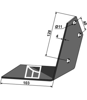 Angled wing share lelievre - left
