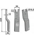 Rotary tine, left model