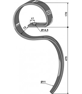 Harrow tine