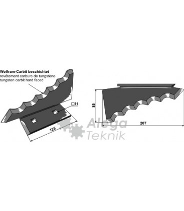 Kniv Foderblandare Keenan Vä 207mm Tjocklek 6mm