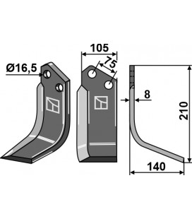 Blade, right model