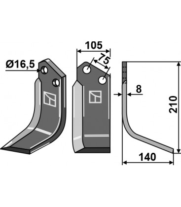 Blade, right model