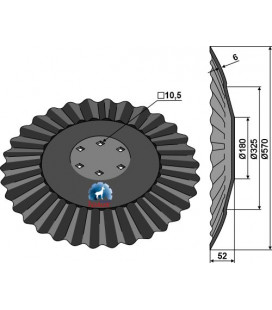 Wavy disc Ø570x6