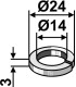 Split washer Ø24x3x14