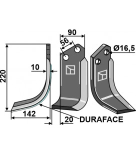 Blade DURAFACE, left model