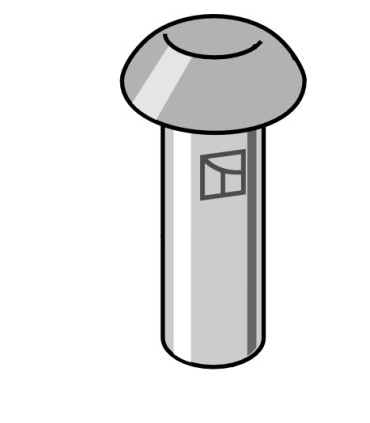 Button head rivet Ø8x16