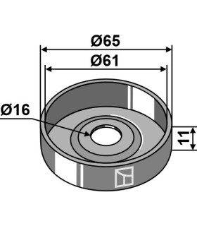 Cap piece of the bearing