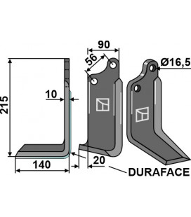 Blade DURAFACE, left model