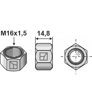 Nut M16x1,5