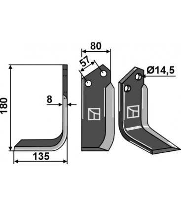 Blade, left model