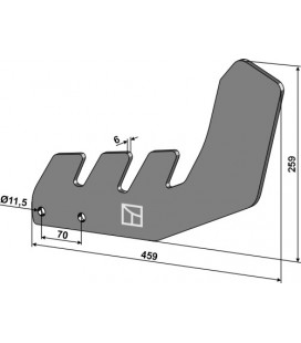 Levelling foot 460mm