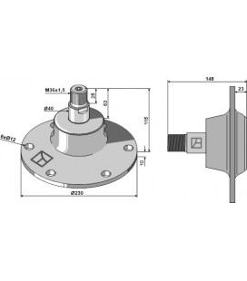 Bearing - right thread