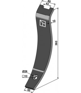 Guideboard 360x80x50mm