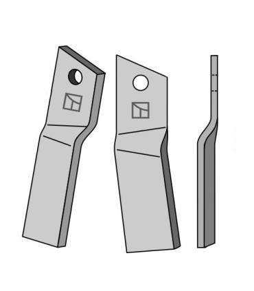 Rotary tine, right model
