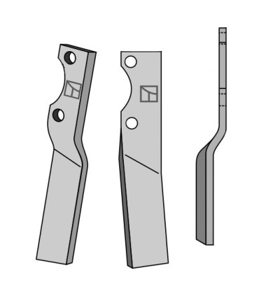 Rotary tine, right model