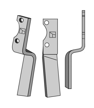 Rotary tine, right model