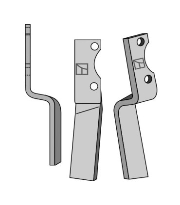 Rotary tine, left model