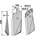 Rotary tine, left model