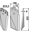 Rotary tine, right model