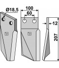 Rotary tine, right model