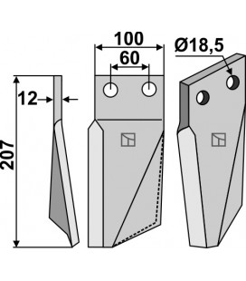 Rotary tine, left model