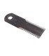 Straw chopper flail blade