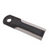 Straw chopper flail blade