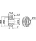 Bush for straw chopper flail blade